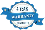 4 year warranty logo